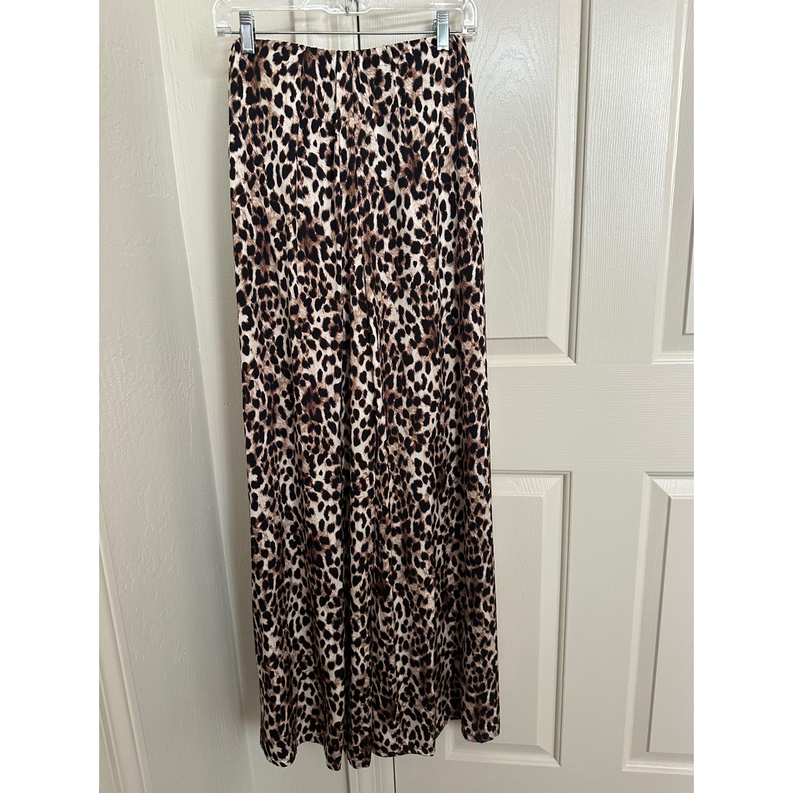 Nwt Jaki London Helena Elastic Waist Satin Trousers Leopard Print Xs — image 4 of 8
